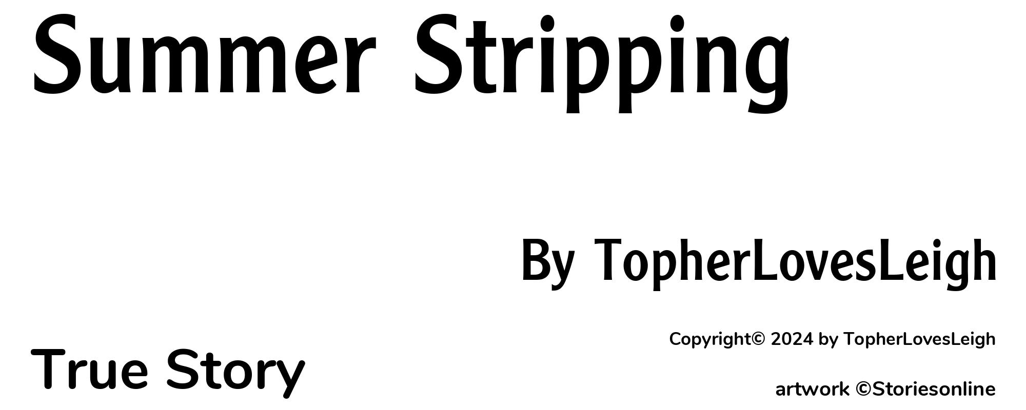 Summer Stripping - Cover