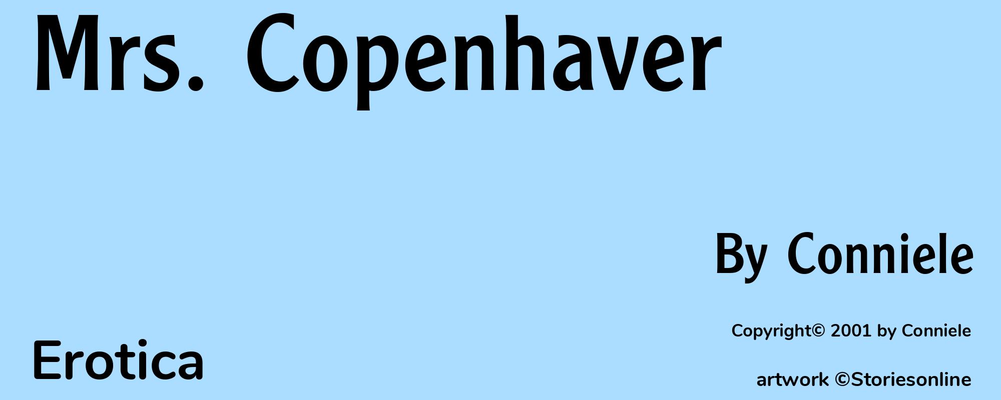 Mrs. Copenhaver - Cover