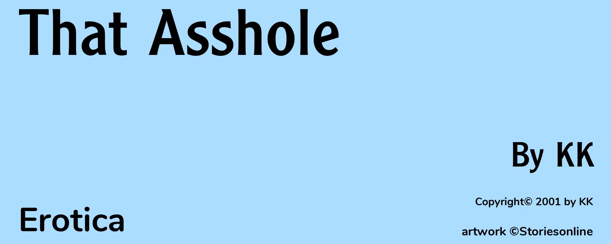 That Asshole - Cover