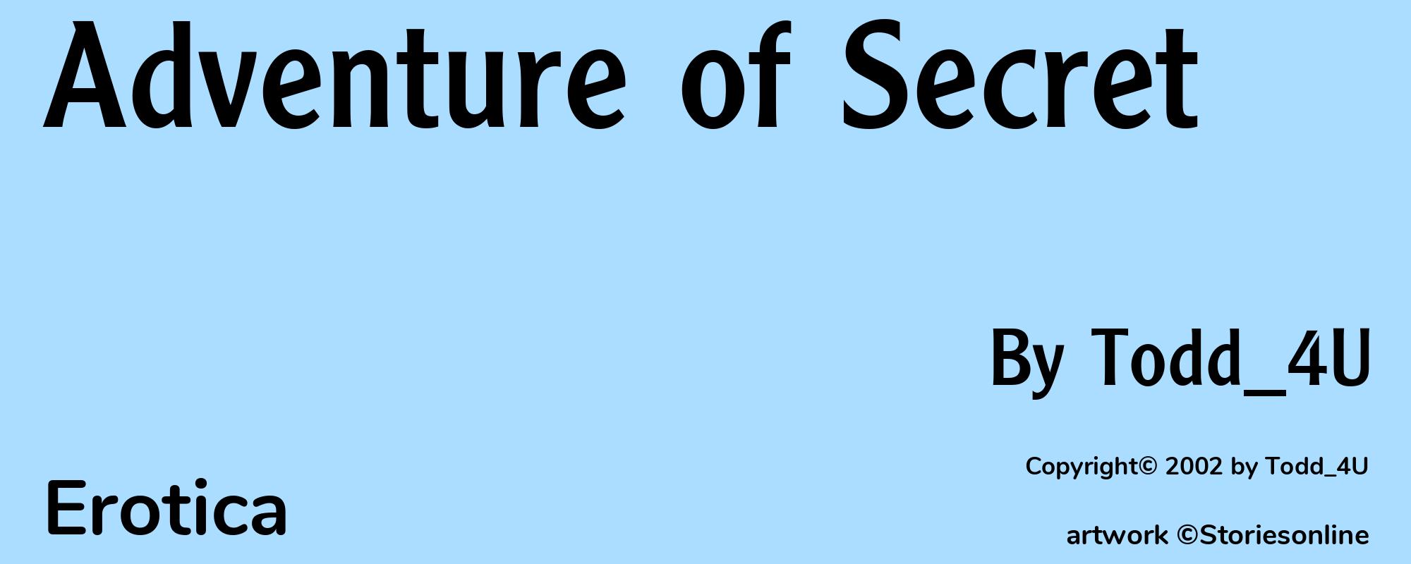 Adventure of Secret - Cover
