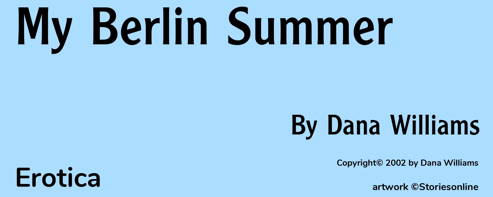 My Berlin Summer - Cover