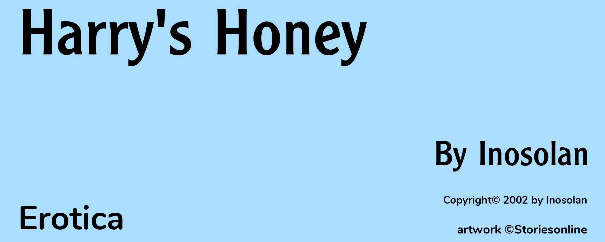 Harry's Honey - Cover