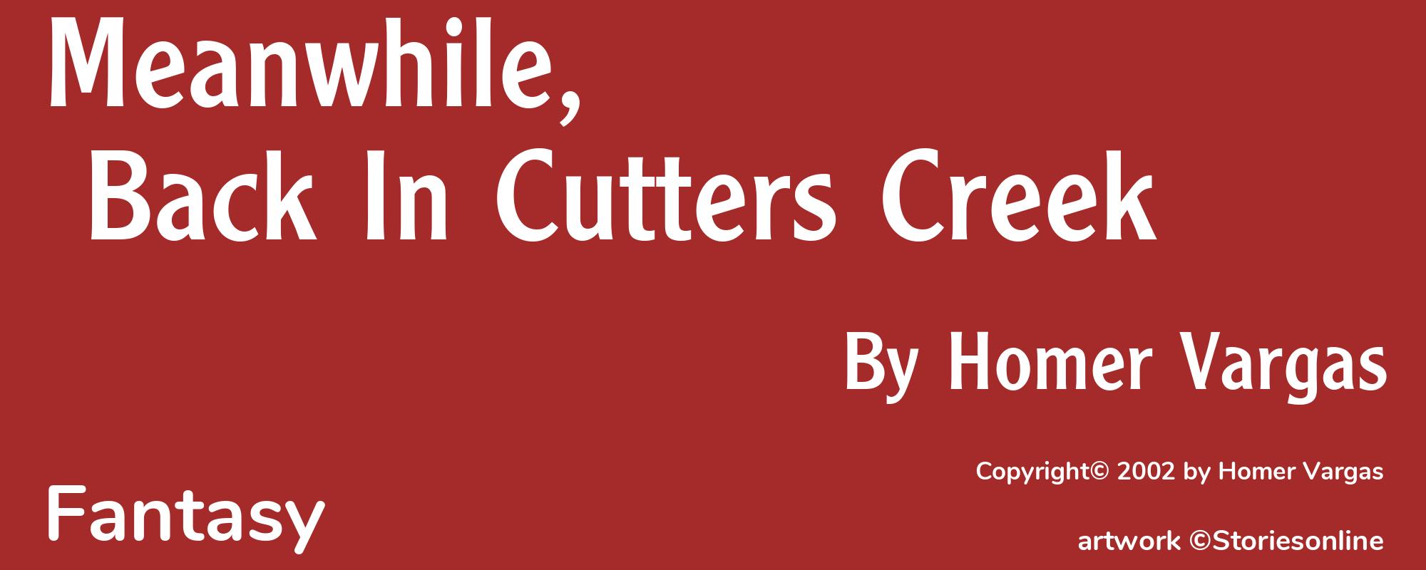 Meanwhile, Back In Cutters Creek - Cover