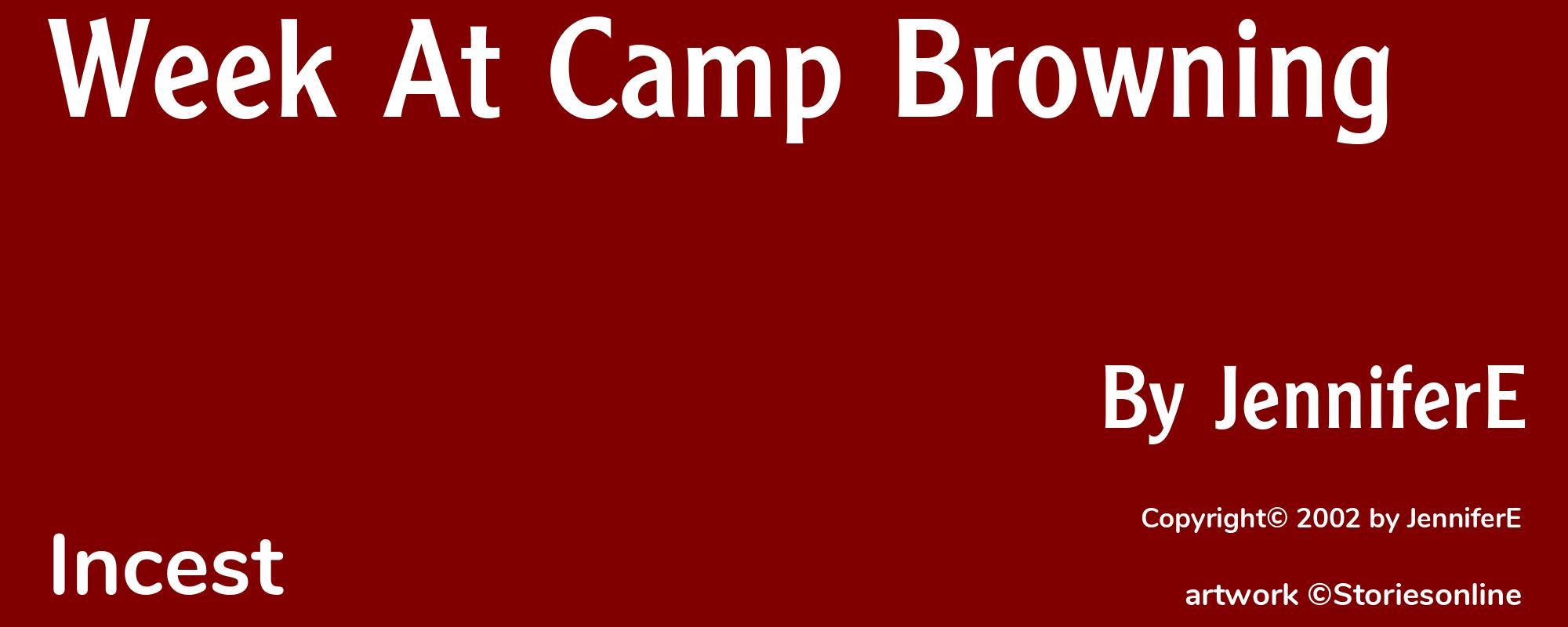 Week At Camp Browning - Cover