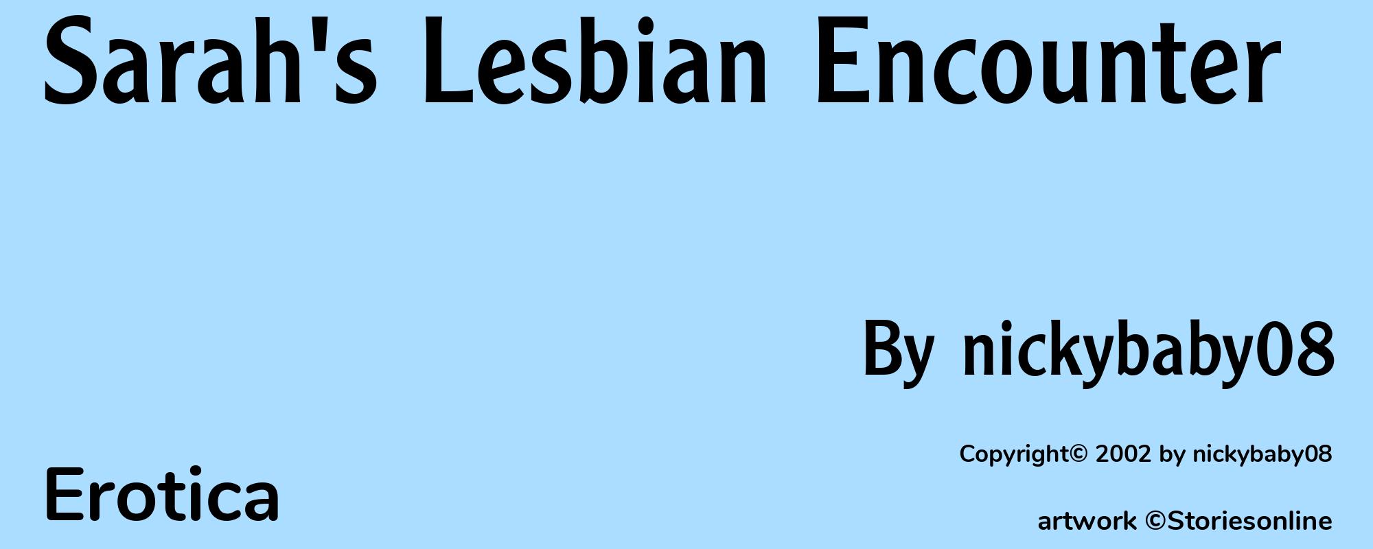 Sarah's Lesbian Encounter - Cover