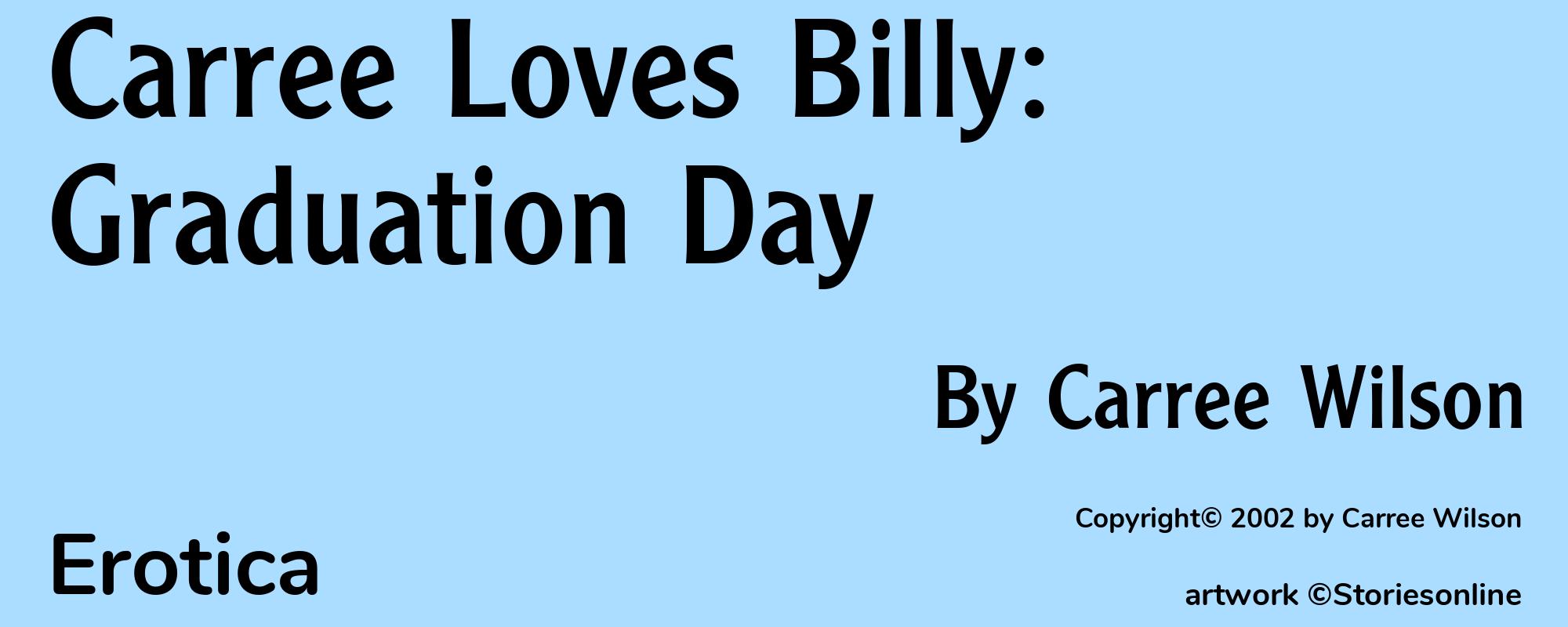 Carree Loves Billy: Graduation Day - Cover