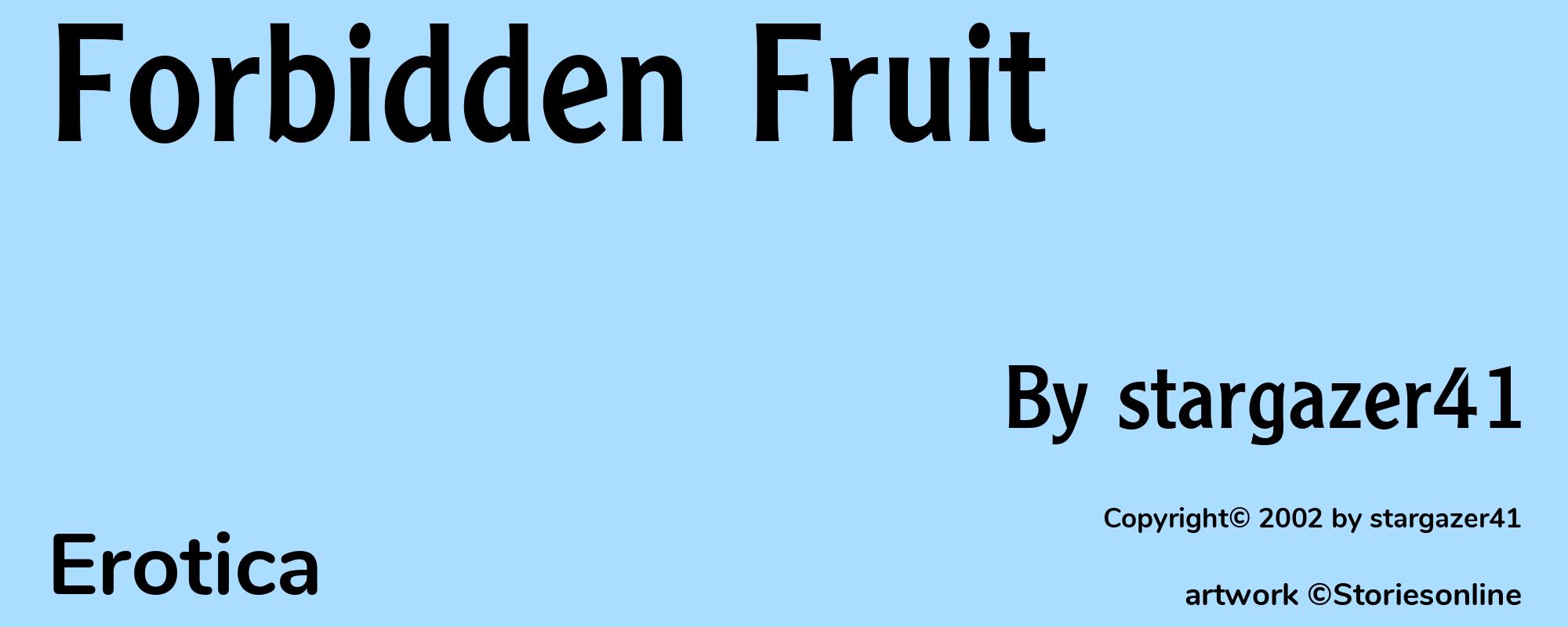 Forbidden Fruit - Cover