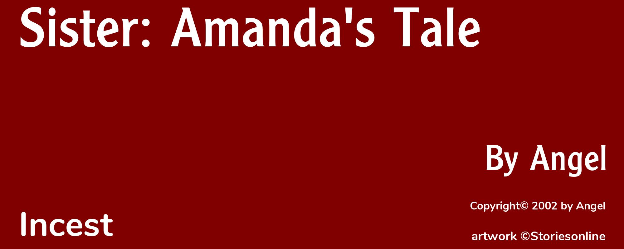 Sister: Amanda's Tale - Cover