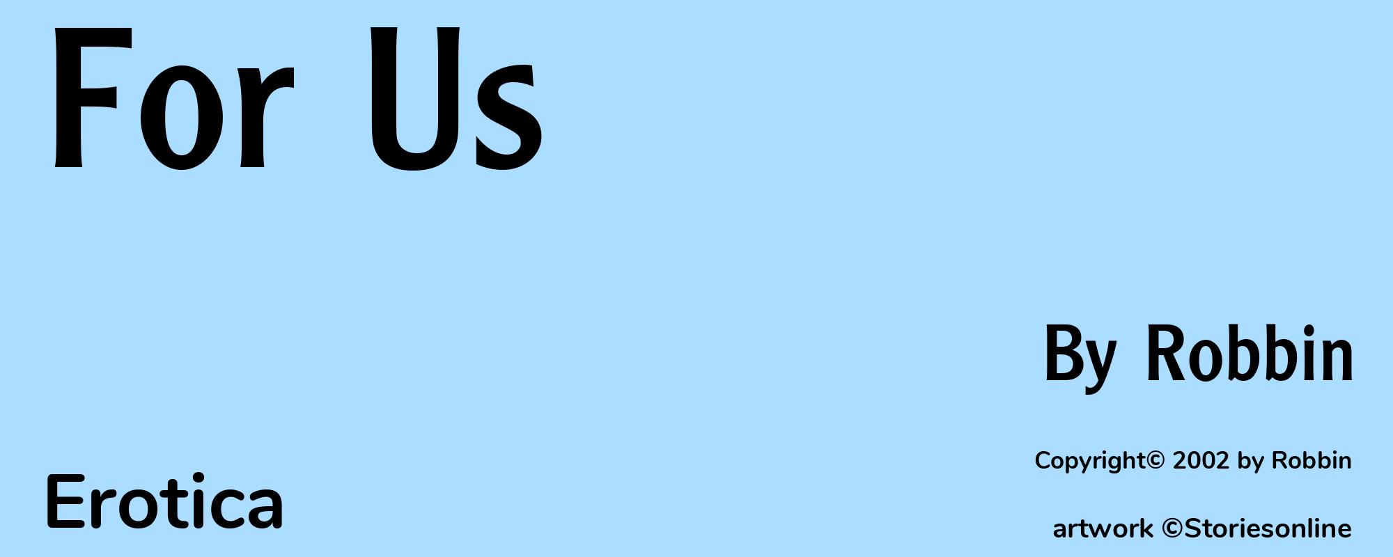 For Us - Cover