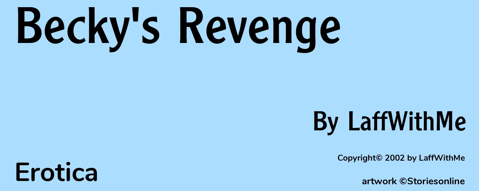 Becky's Revenge - Cover
