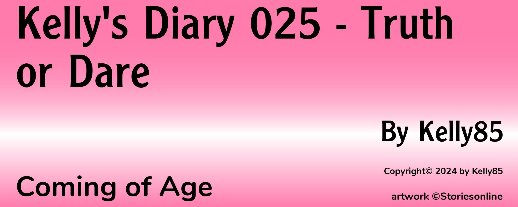 Kelly's Diary 025 - Truth or Dare - Cover