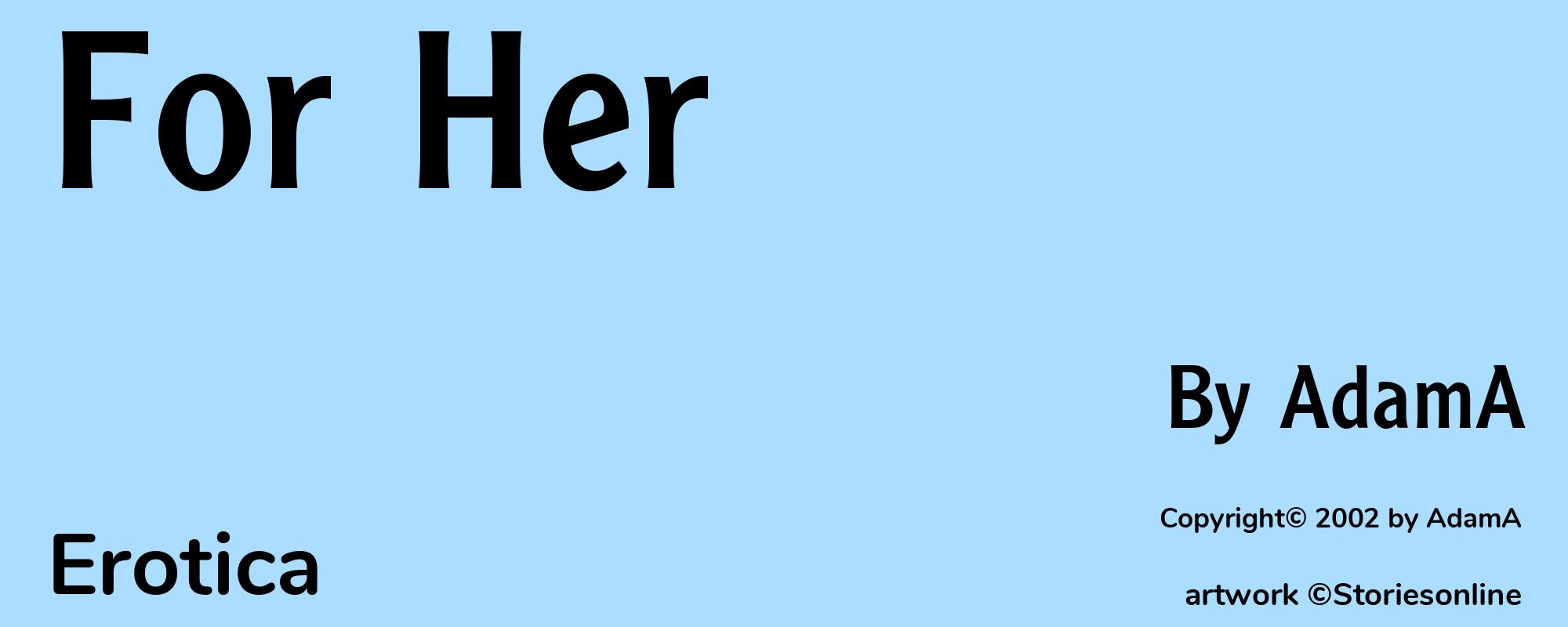 For Her - Cover