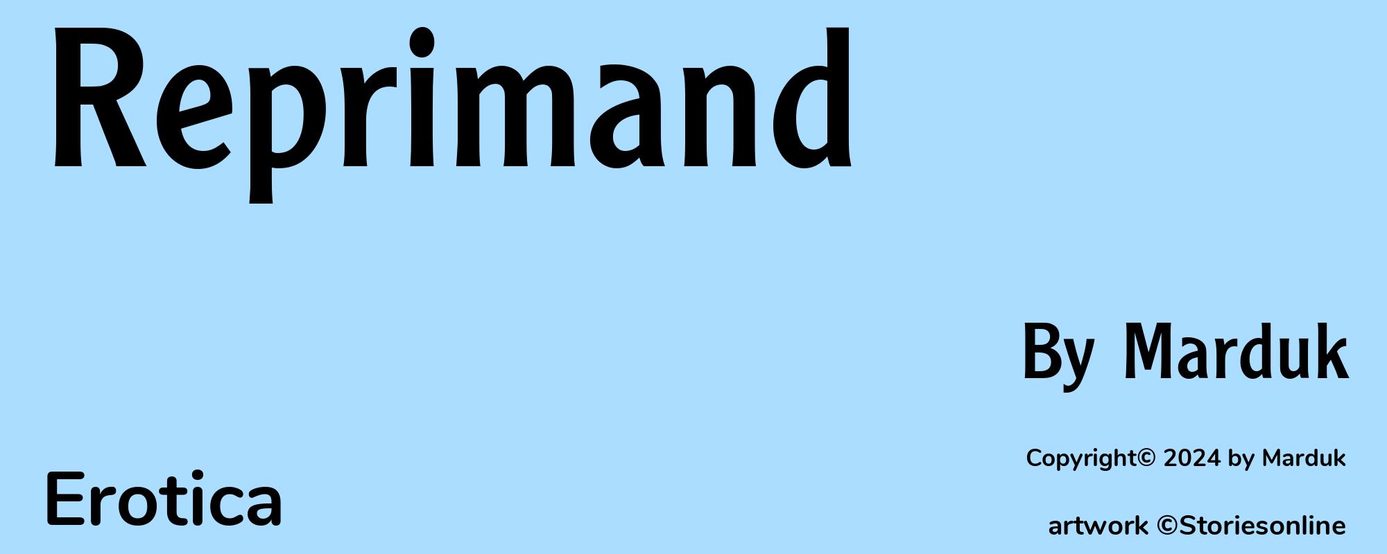 Reprimand - Cover