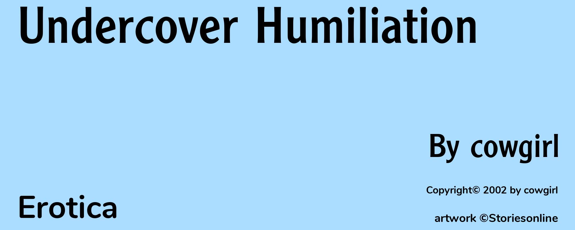 Undercover Humiliation - Cover