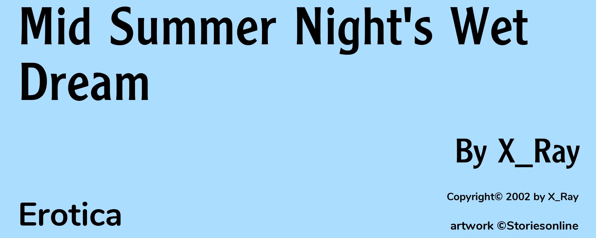 Mid Summer Night's Wet Dream - Cover