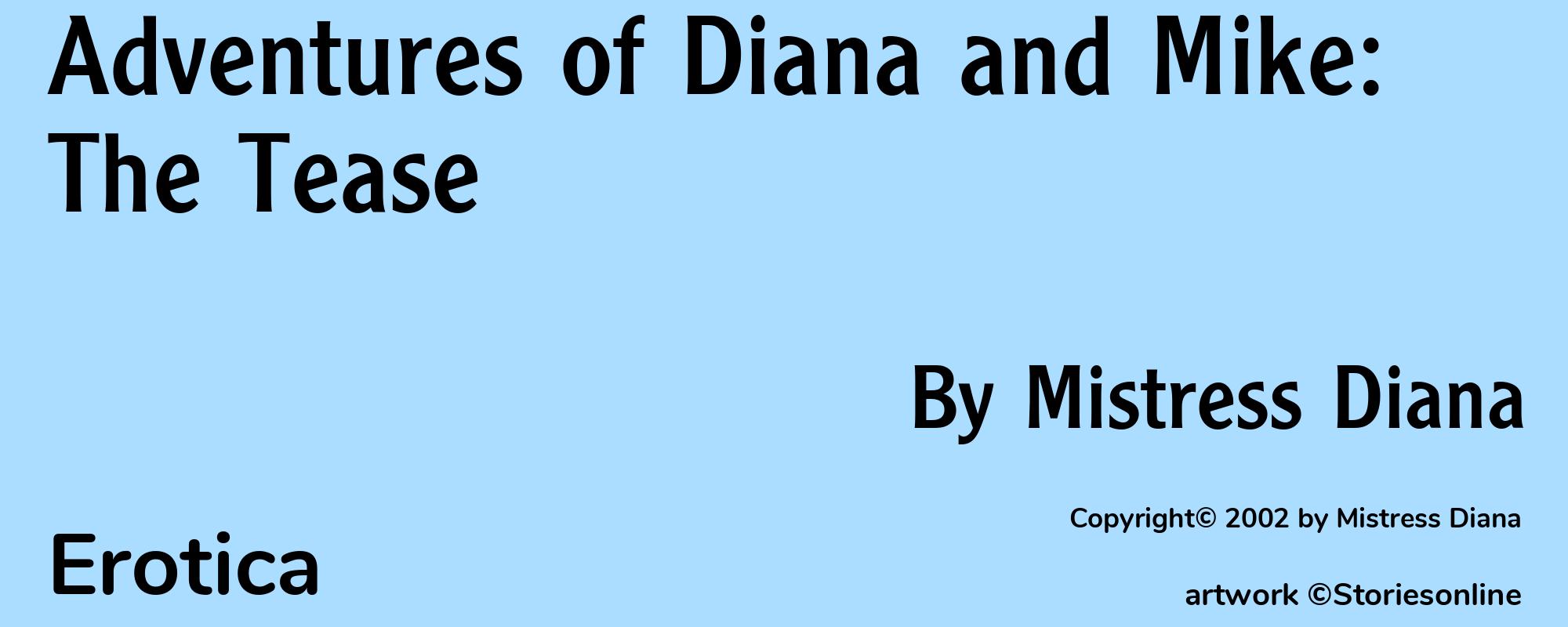 Adventures of Diana and Mike: The Tease - Cover