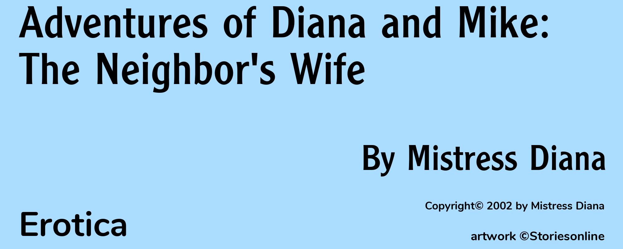 Adventures of Diana and Mike: The Neighbor's Wife - Cover