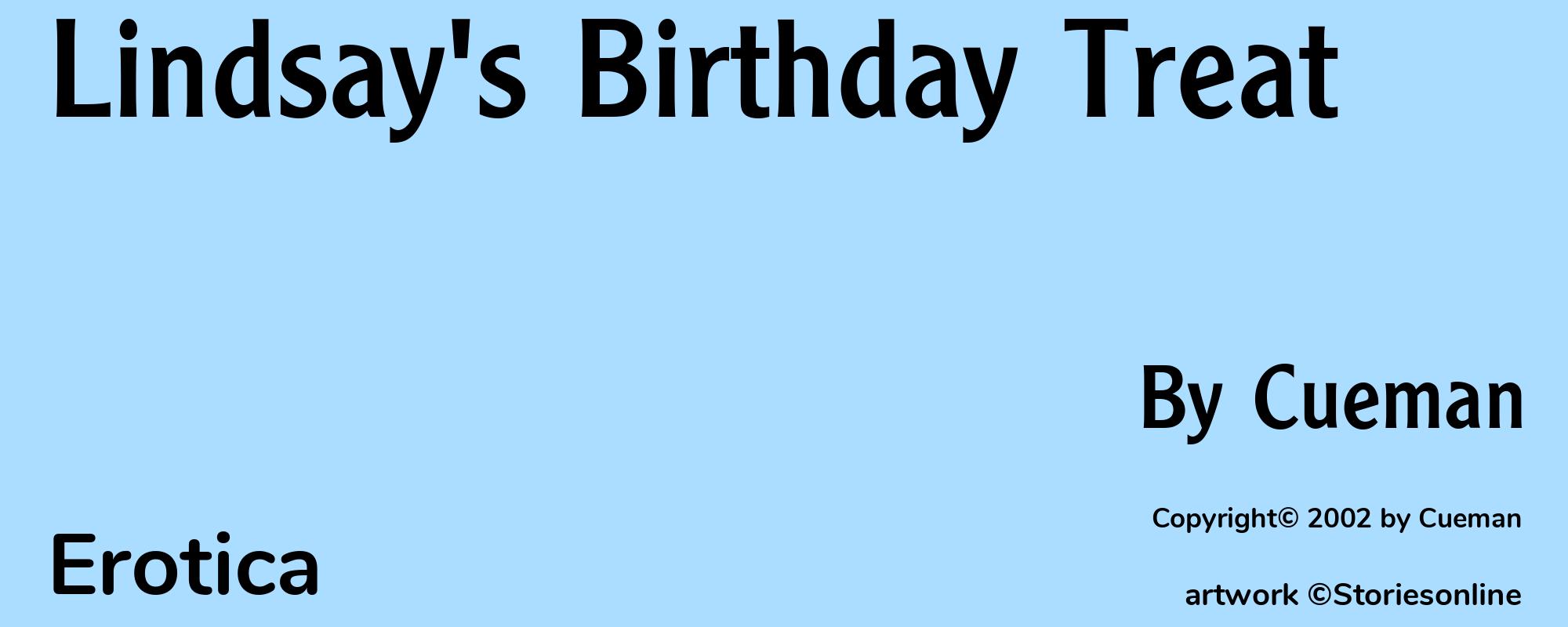 Lindsay's Birthday Treat - Cover