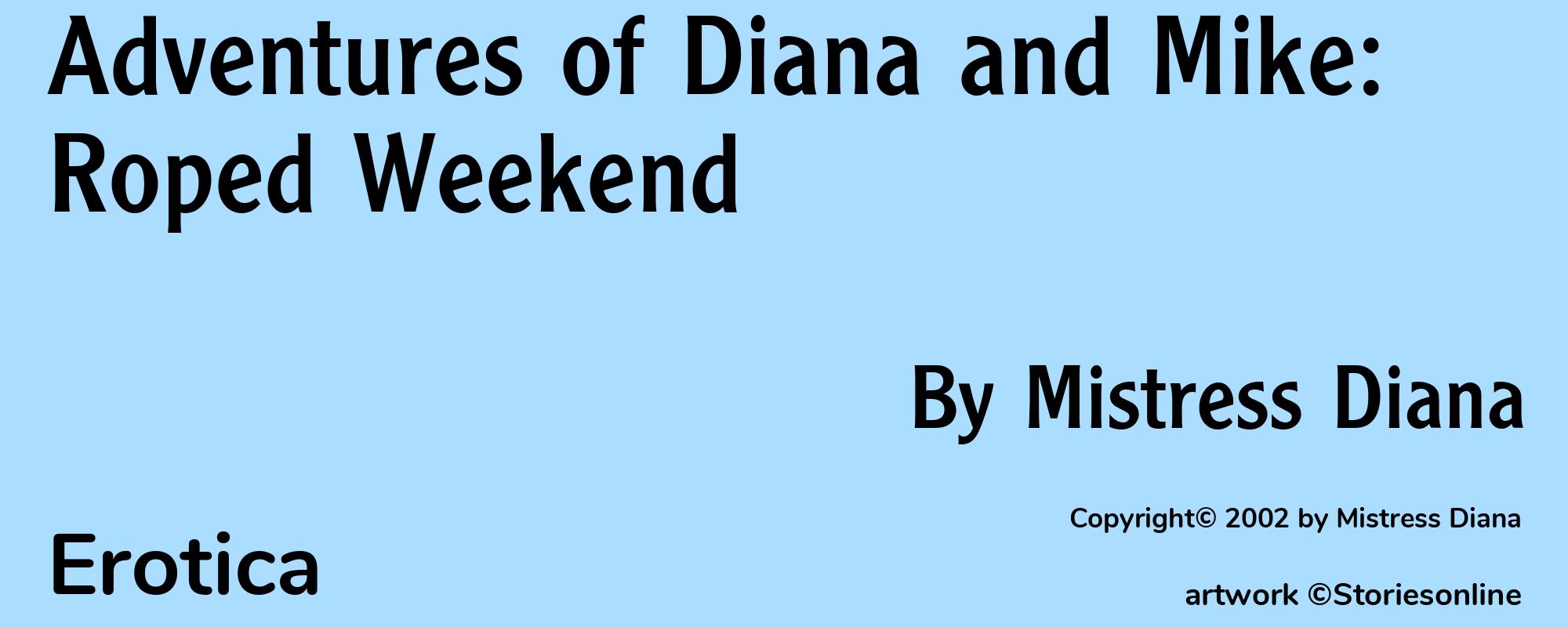 Adventures of Diana and Mike: Roped Weekend - Cover