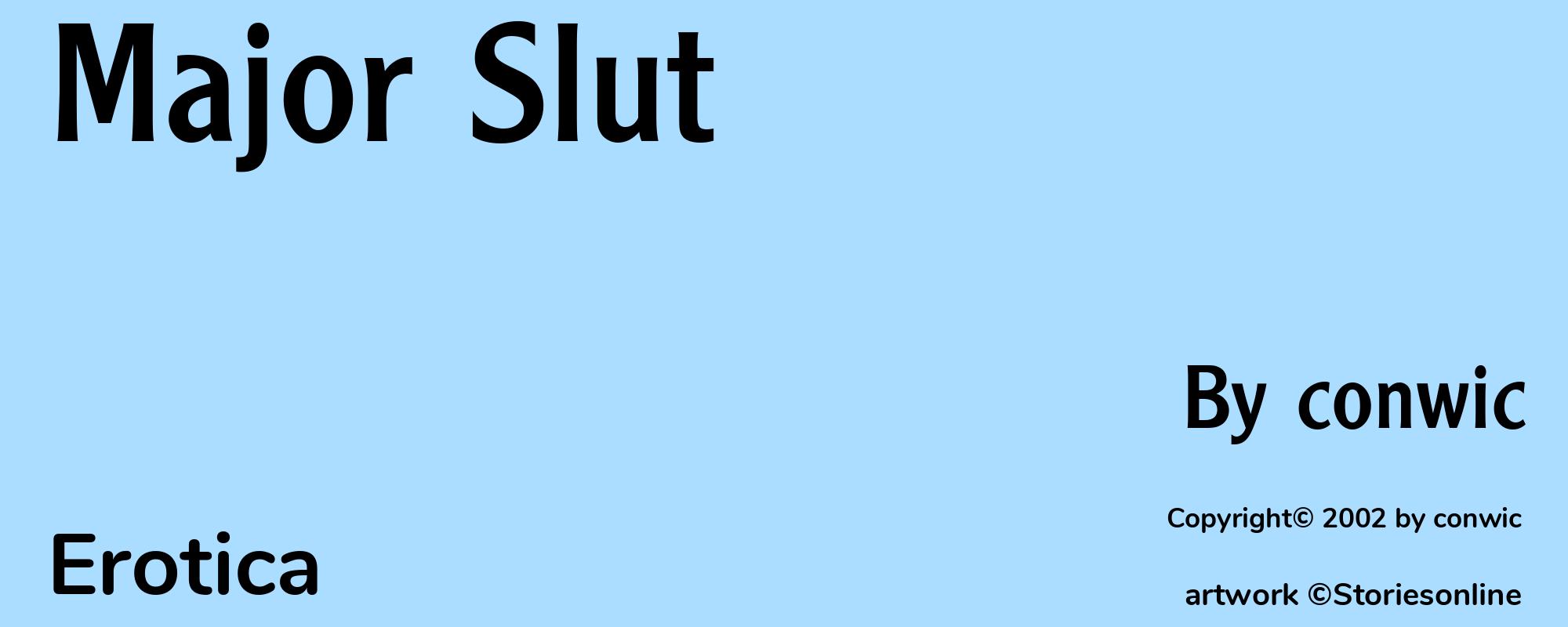 Major Slut - Cover