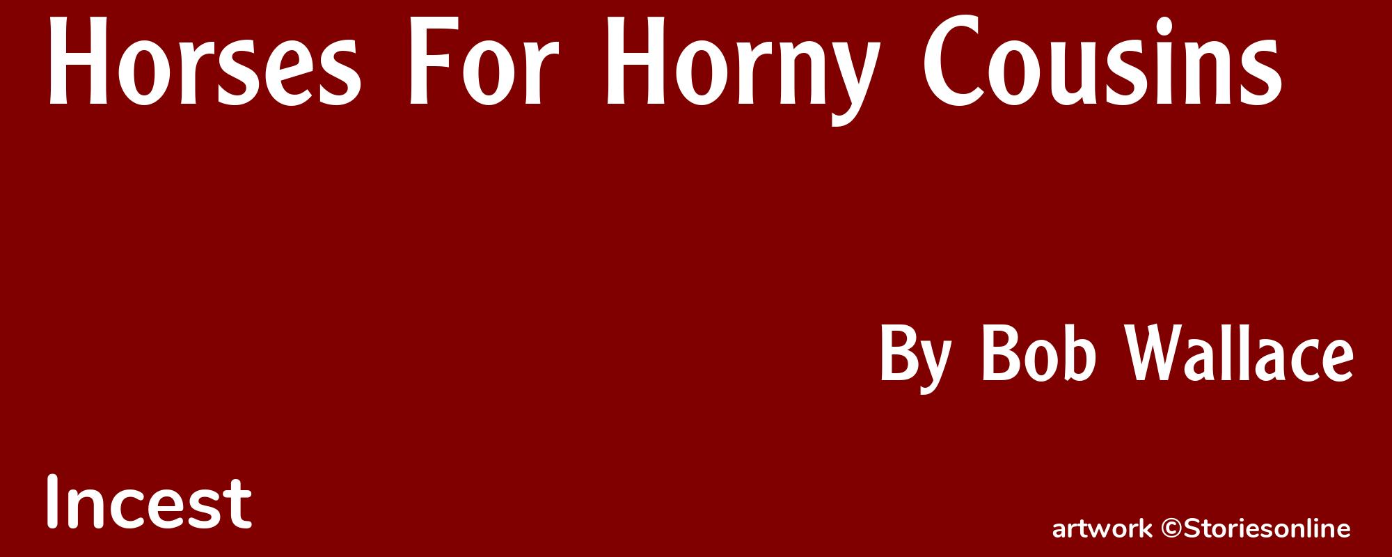 Horses For Horny Cousins - Cover