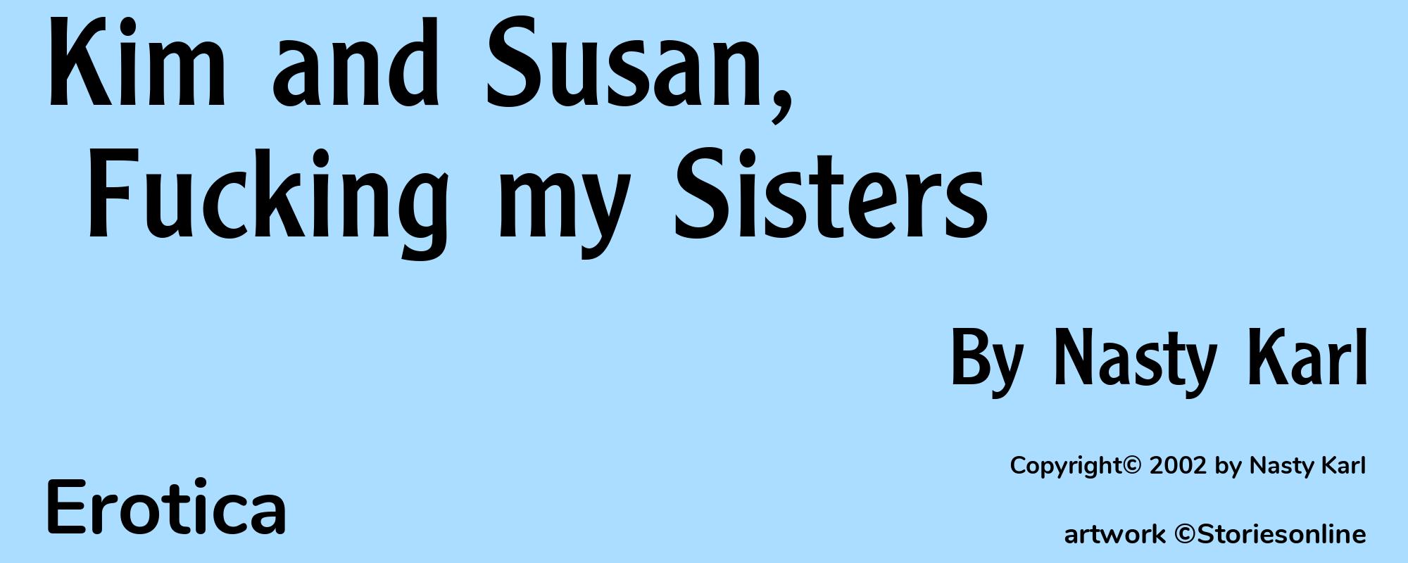 Kim and Susan, Fucking my Sisters - Cover