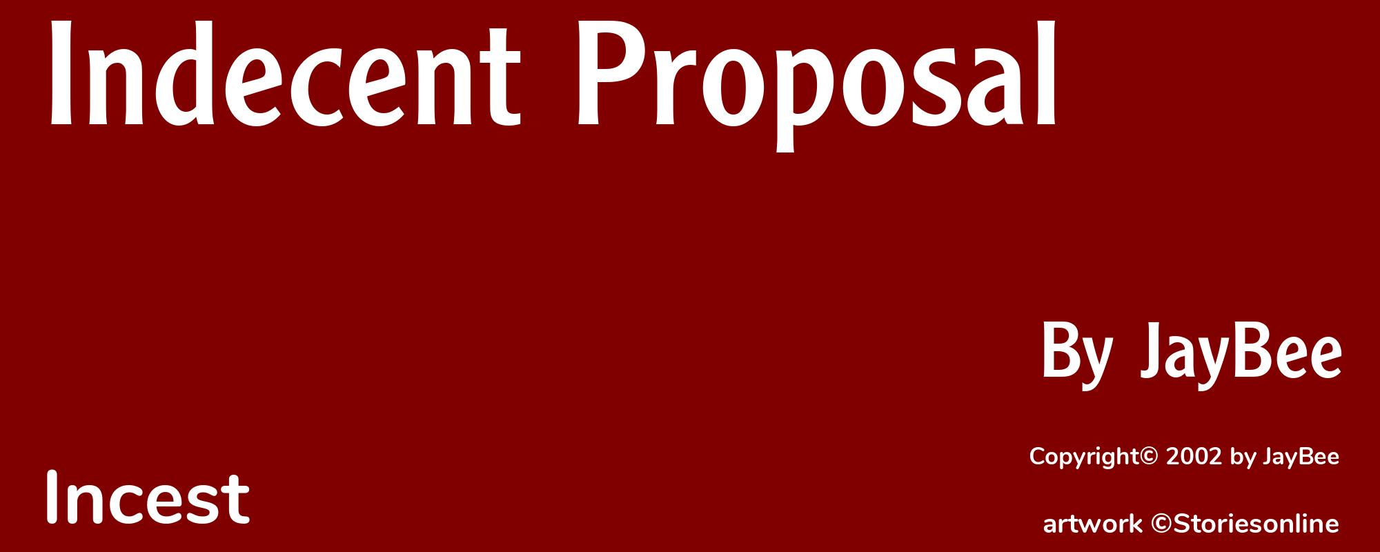 Indecent Proposal - Cover