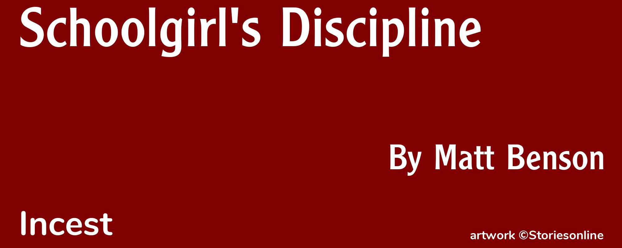 Schoolgirl's Discipline - Cover