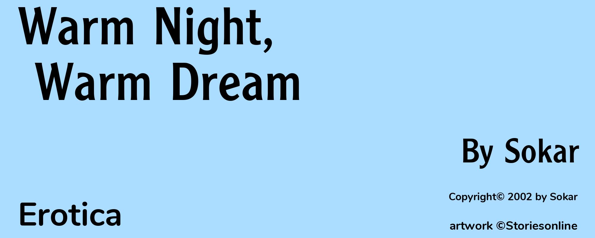 Warm Night, Warm Dream - Cover