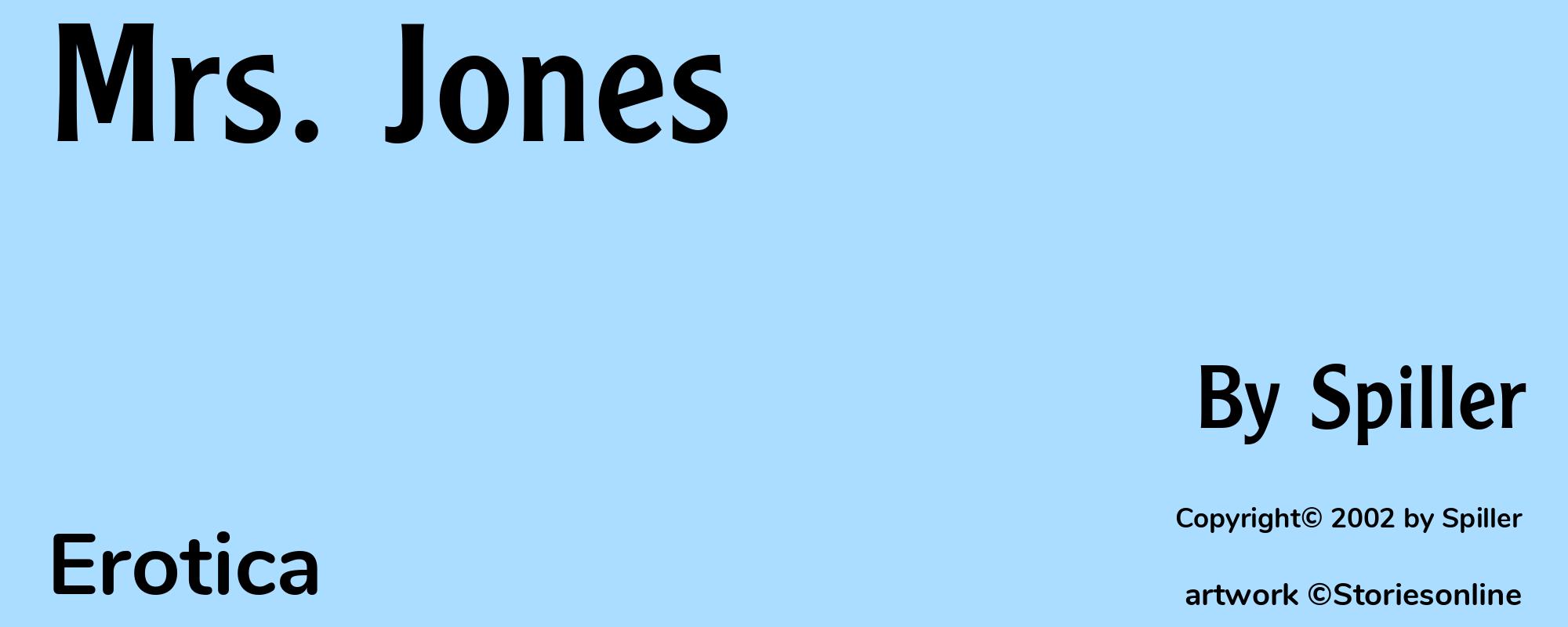 Mrs. Jones - Cover