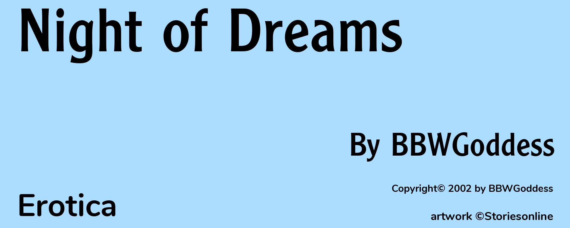 Night of Dreams - Cover