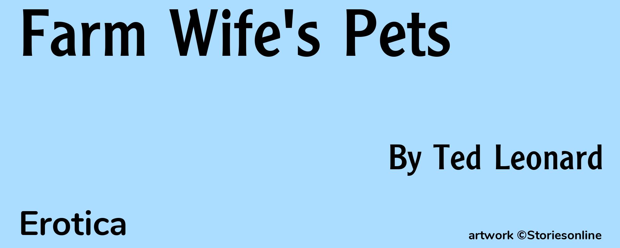 Farm Wife's Pets - Cover