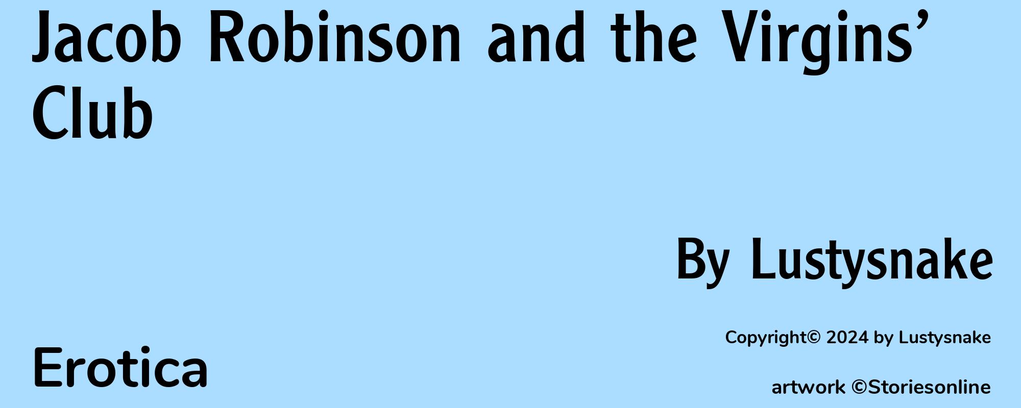 Jacob Robinson and the Virgins’ Club - Cover