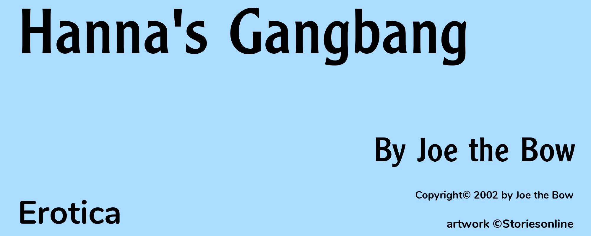 Hanna's Gangbang - Cover