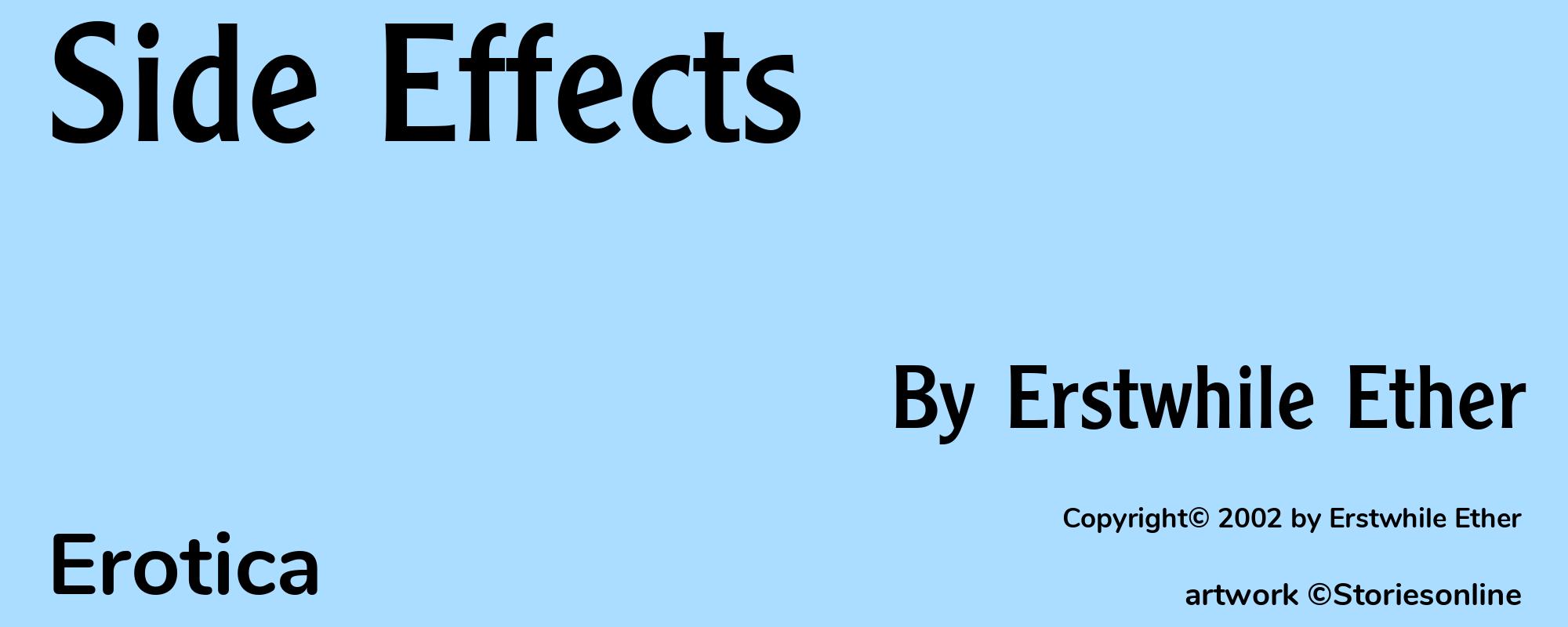 Side Effects - Cover