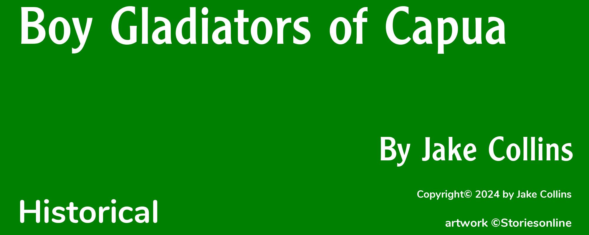 Boy Gladiators of Capua - Cover