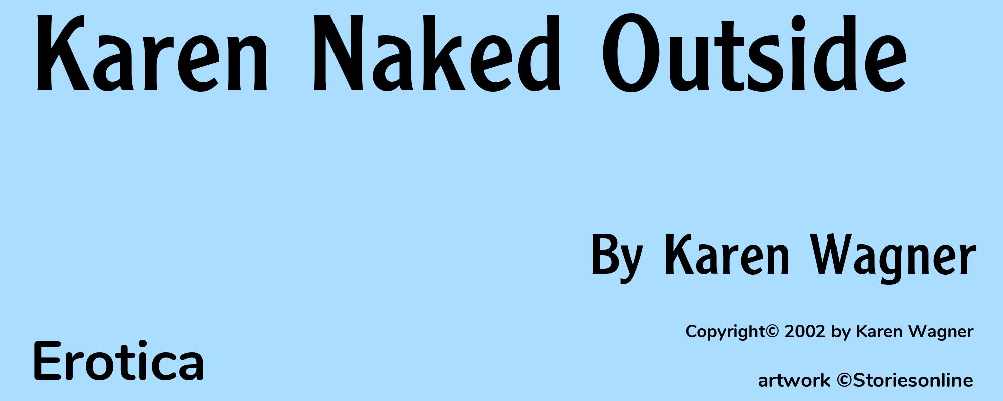 Karen Naked Outside - Cover