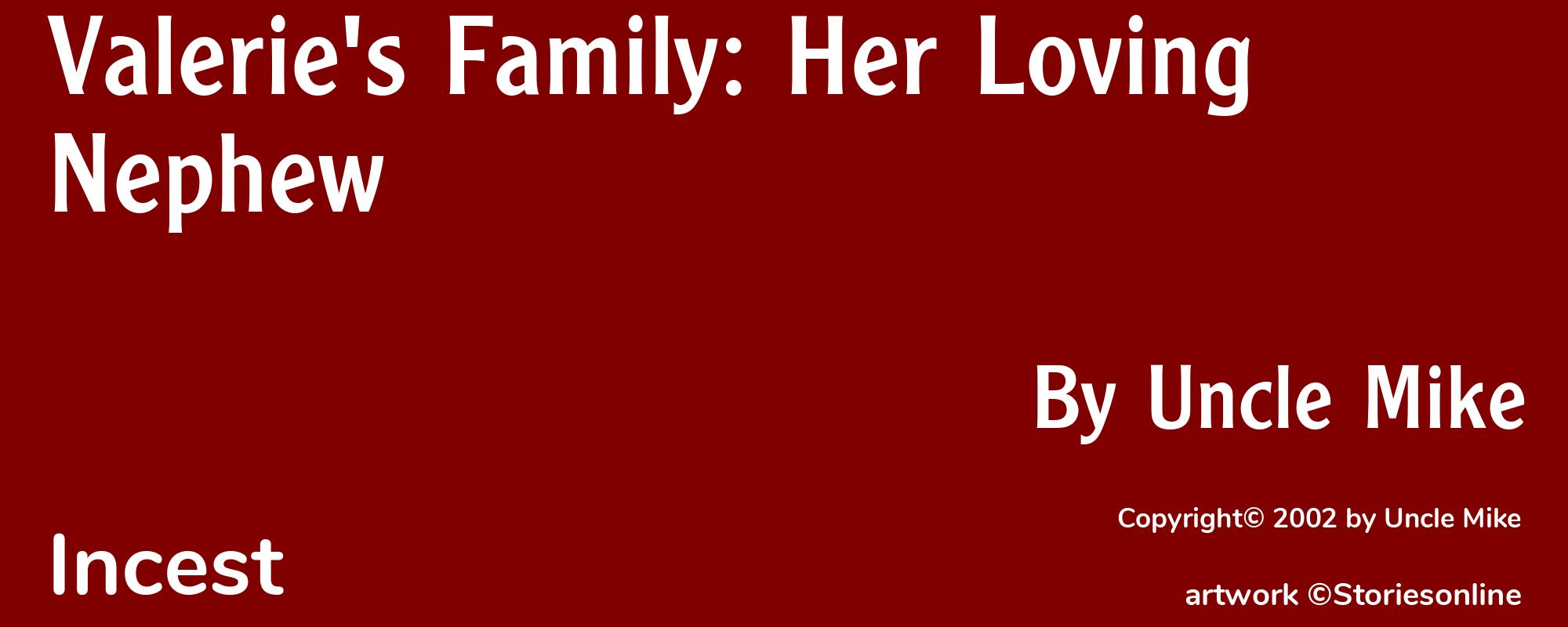 Valerie's Family: Her Loving Nephew - Cover