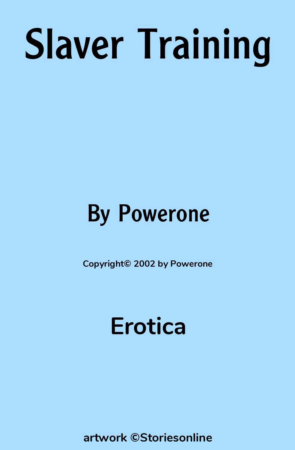 Erotica Sex Story: Slaver Training: Chapter 4: Torture Equipment by Powerone