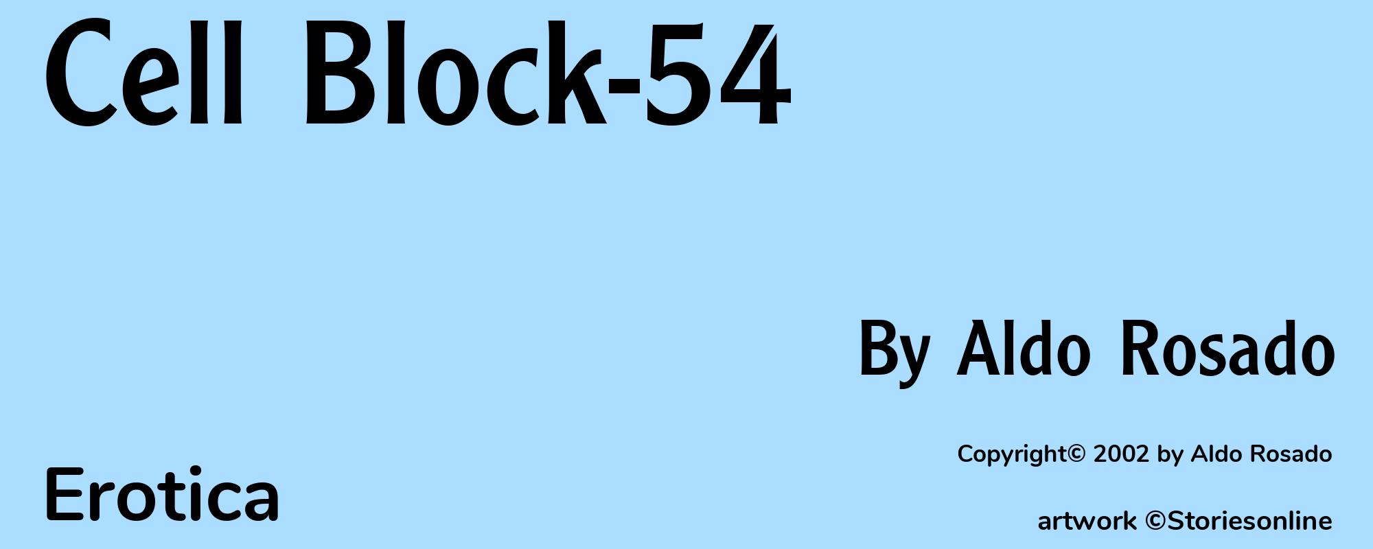 Cell Block-54 - Cover