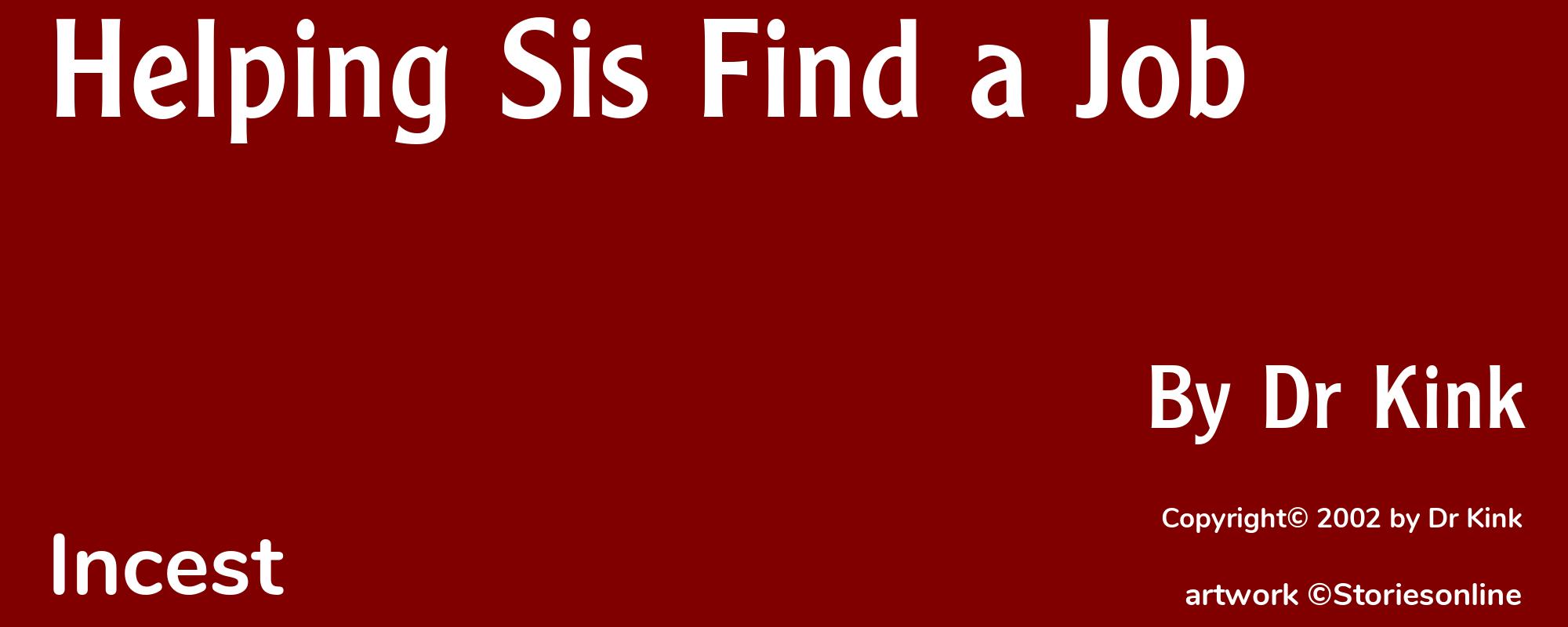 Helping Sis Find a Job - Cover