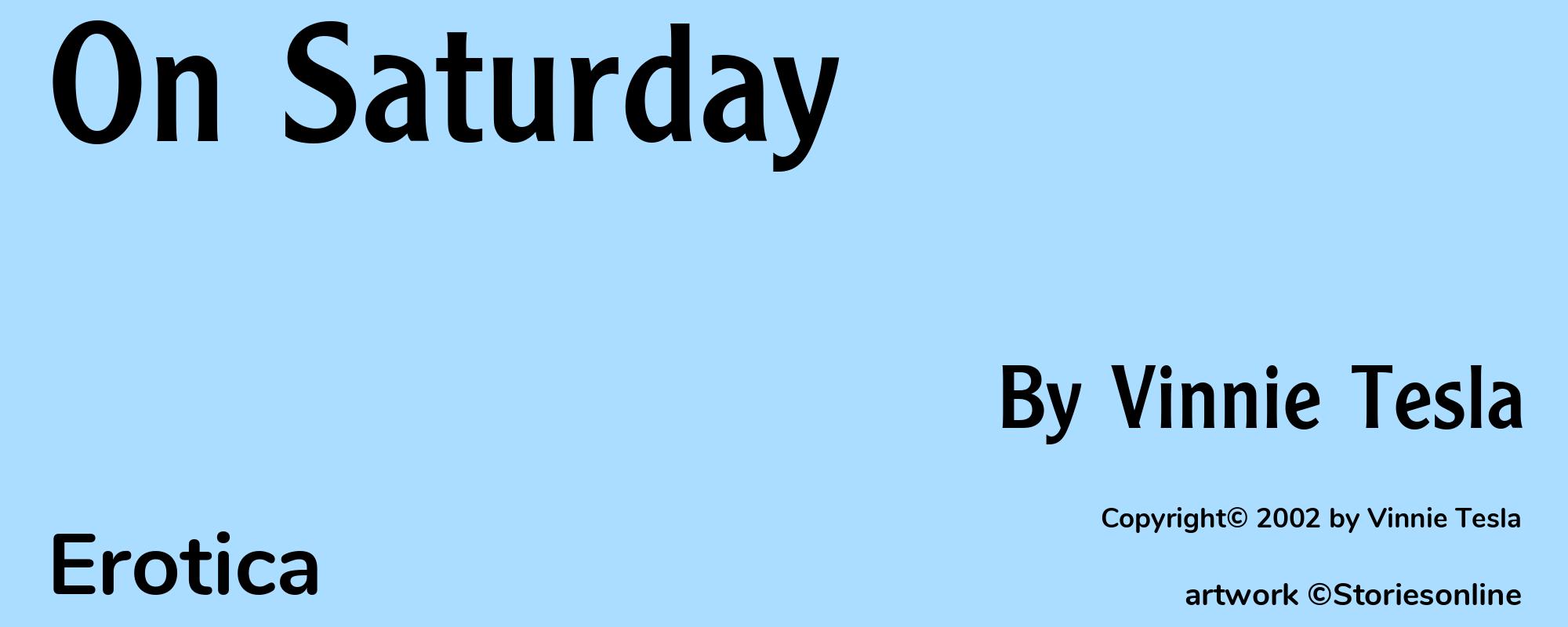 On Saturday - Cover