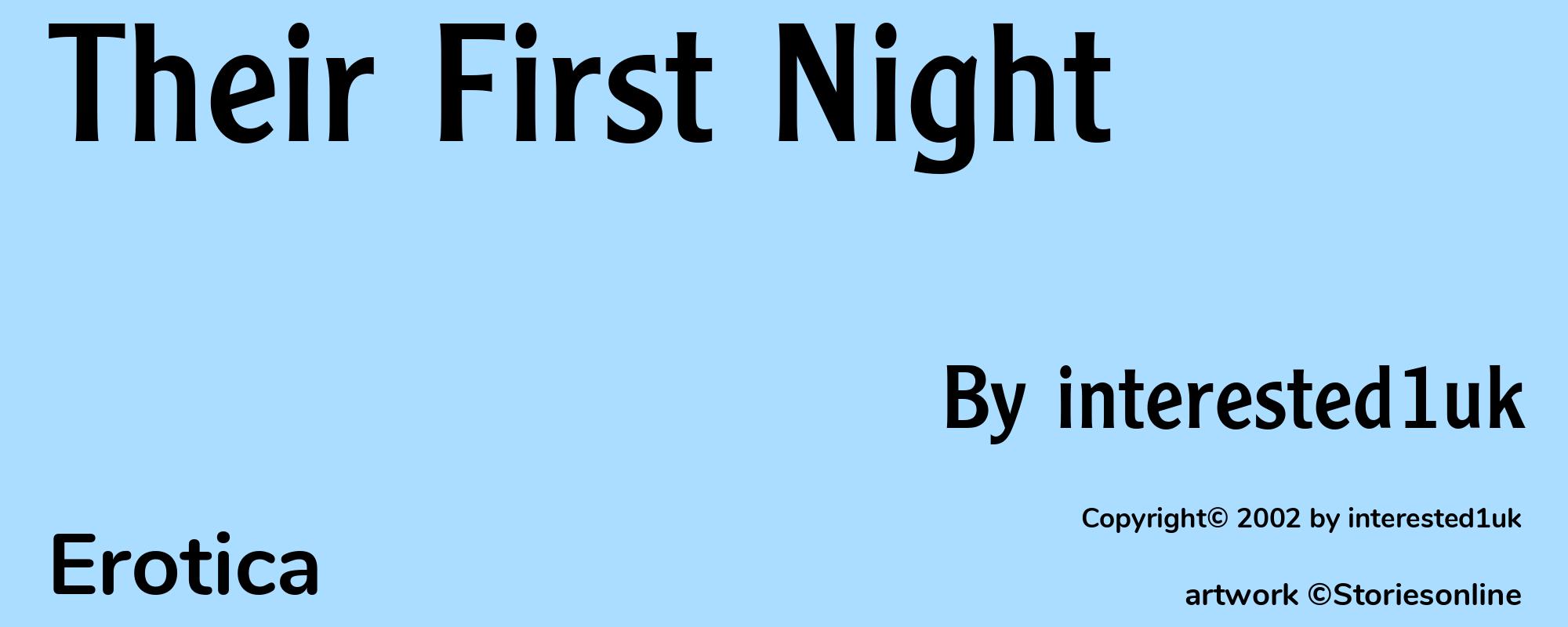 Their First Night - Cover