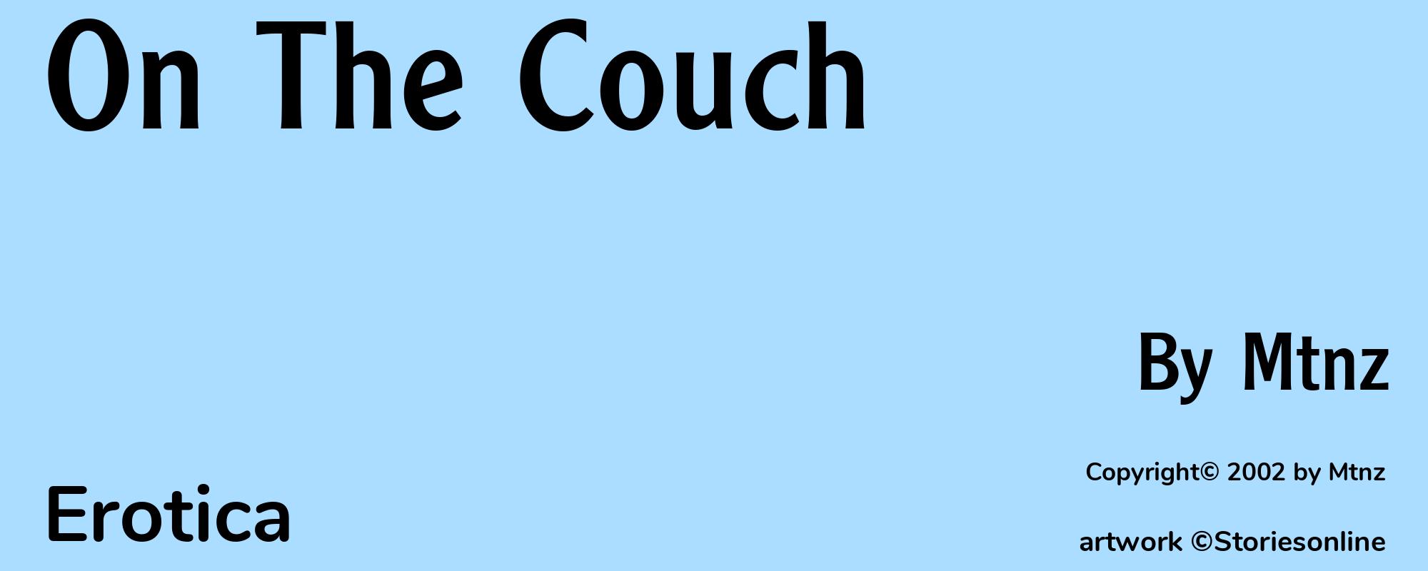 On The Couch - Cover