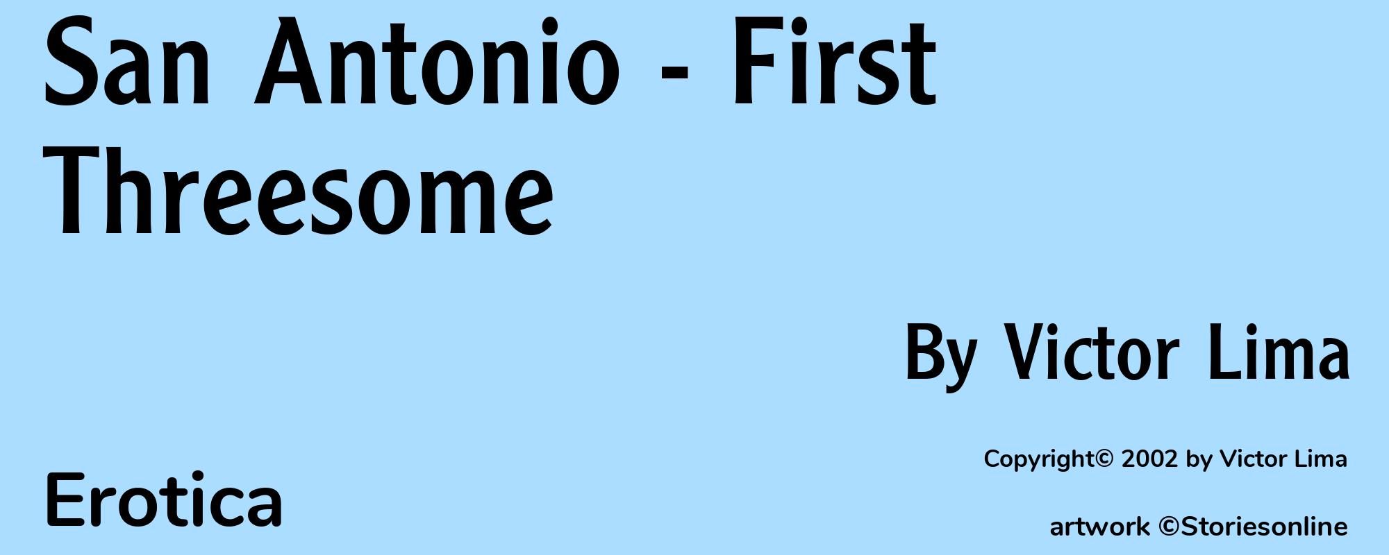 San Antonio - First Threesome - Cover
