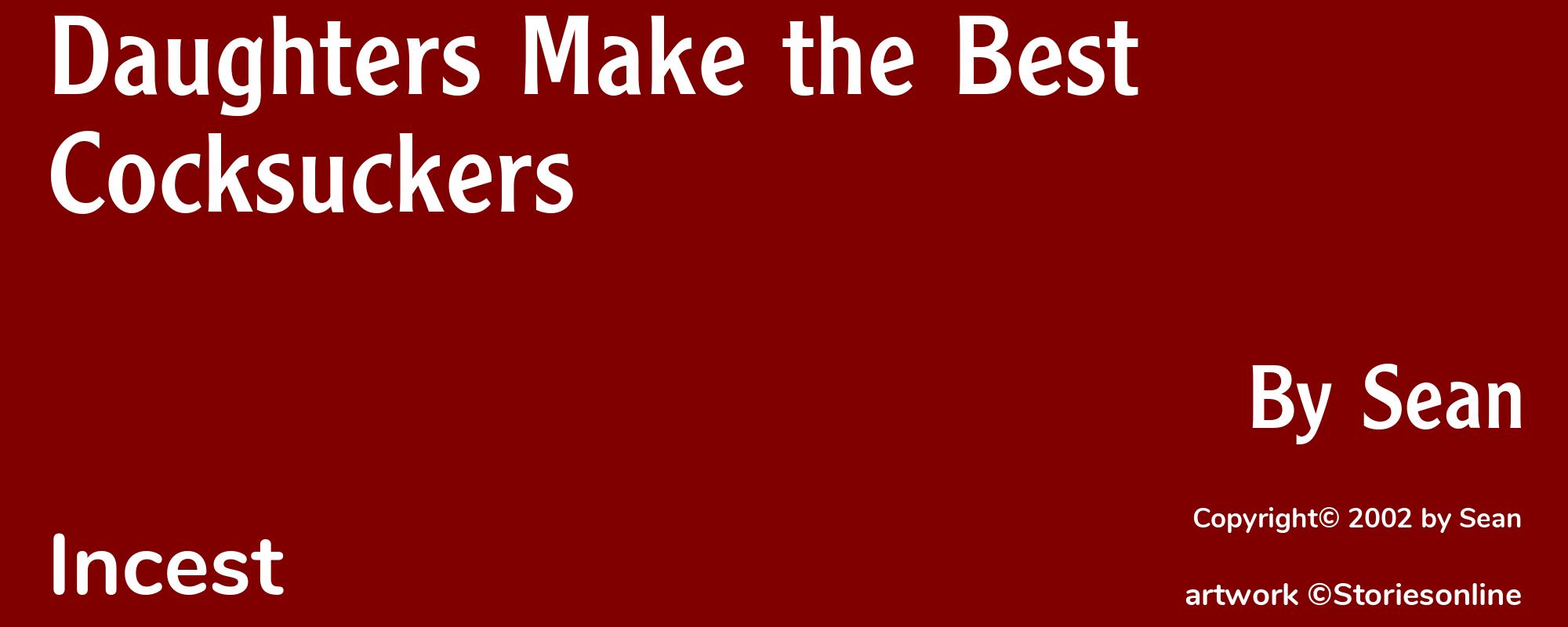 Daughters Make the Best Cocksuckers - Cover