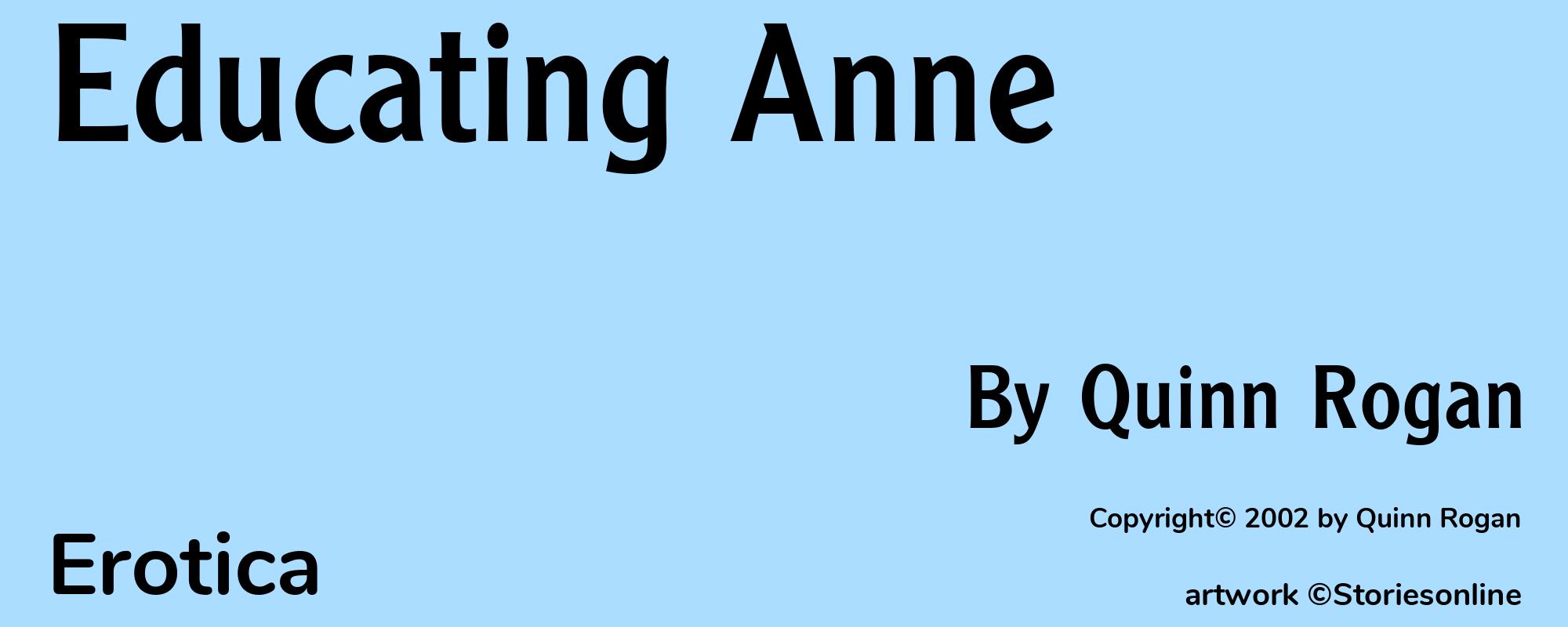 Educating Anne - Cover