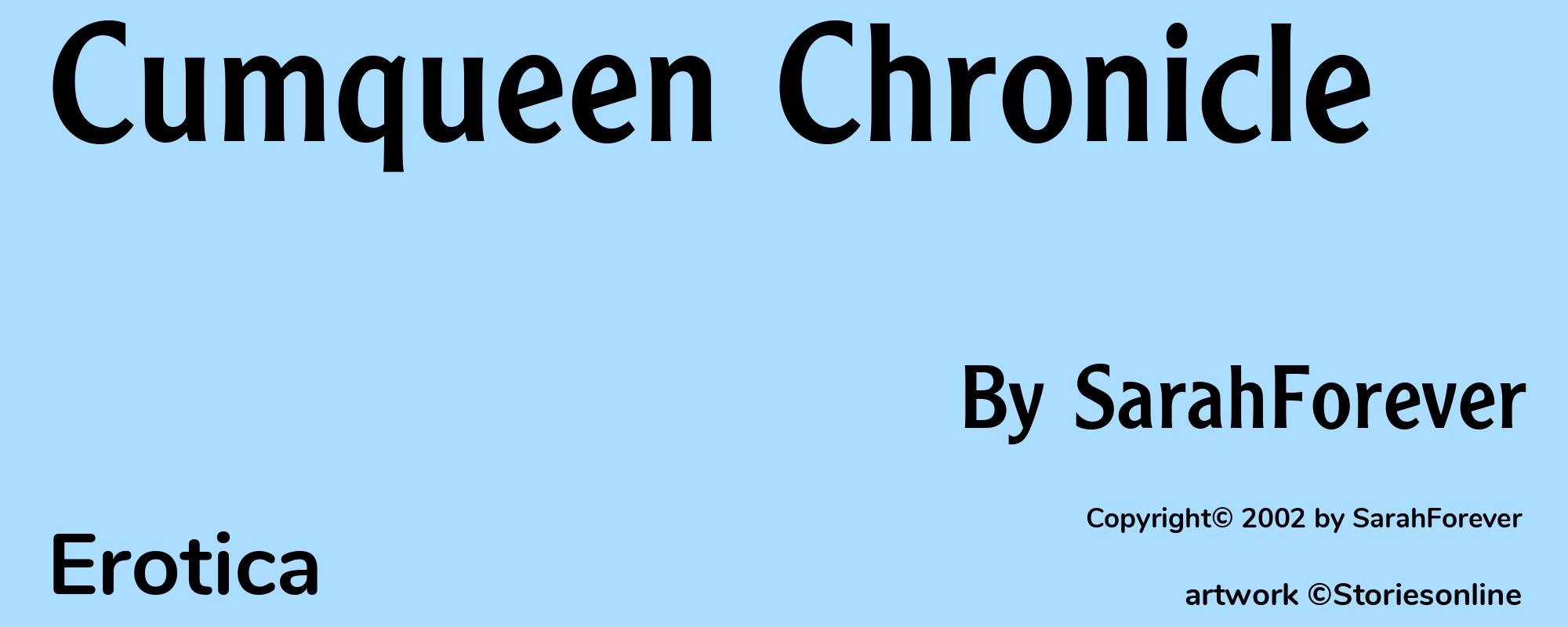 Cumqueen Chronicle - Cover