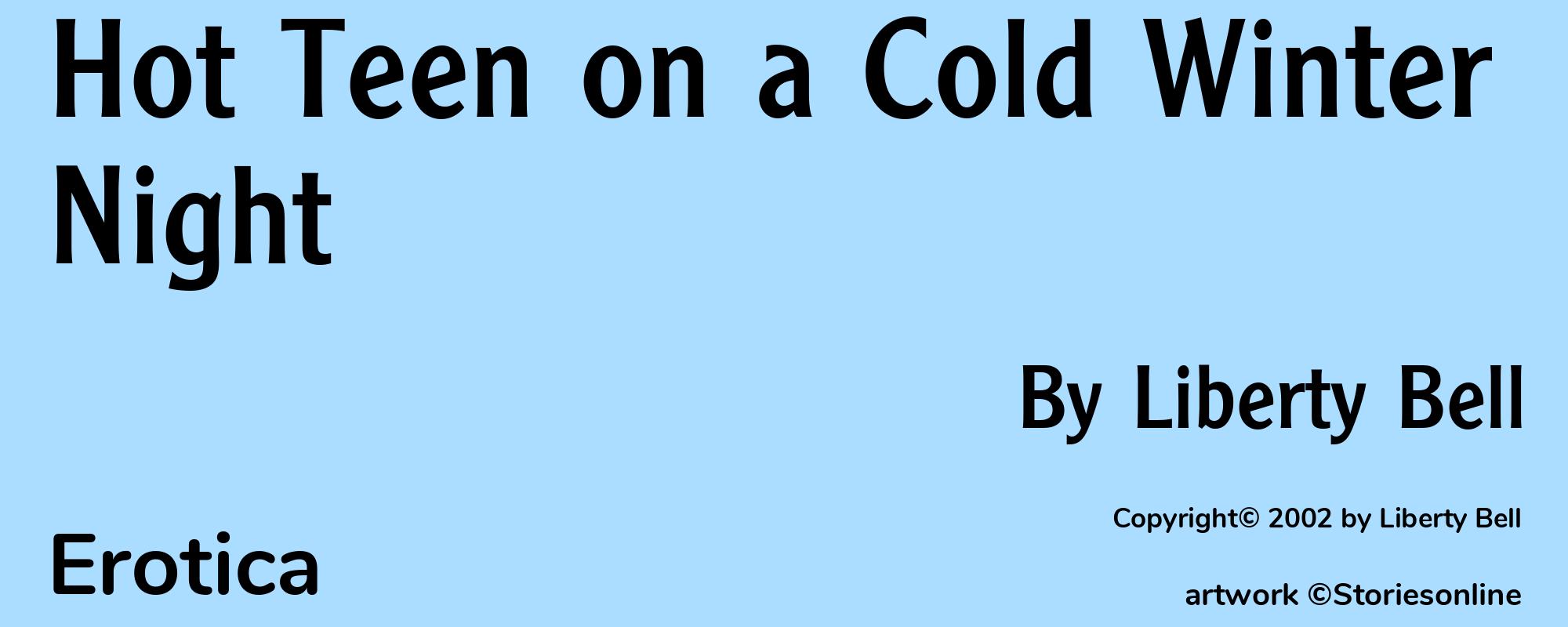 Hot Teen on a Cold Winter Night - Cover