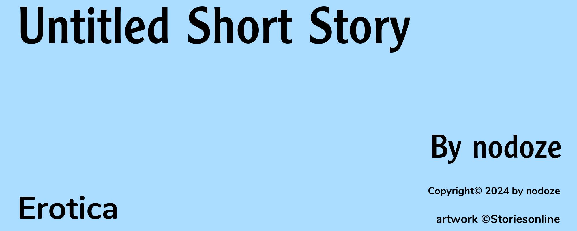 Untitled Short Story - Cover